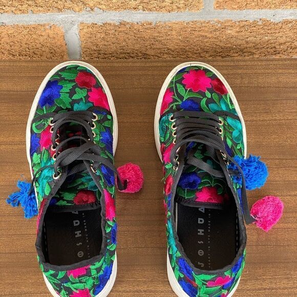 Joshua Sanders embroidered sneakers size 7 - Picture 10 of 12